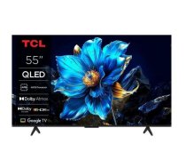 TCL Televizors 55T69C 55" 4K Ultra HD, LCD, PPI 3400, 350 cd/m², 3 HDMI, Smart TV, Wi-Fi, Bluetooth, Melns (55T69C)
