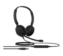 Jabra austiņas Evolve 10 Stereo USB-A 2699-820-109, vadu, 20-20000 Hz, 30 mW, 1 mikrofons, pasīvā trokšņu slāpēšana, melnas (2699-820-109)