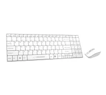 Esperanza Tastatūra + Pele Bezvadu 2,4GHz EK122W, 800/1200/1600 DPI, 4 pogas, USB, balta (EK122W)