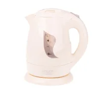 Elektriskā tējkanna 850 W 1 L plastmasas korpuss ar 360° rotējošu pamatni bēša AD08B Adler (AD 08 beige)