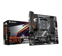 Gigabyte Mātesplate B550M AORUS ELITE AX 1.3, AMD Ryzen 5000, 5+3 fāzes VRM, līdz 4733MHz DDR4, 1xPCIe 4.0 + 1xPCIe 3.0 M.2 (B550MAORUSELITEAX1.3)