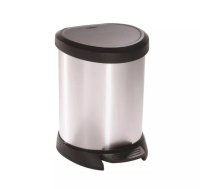 Curver Deco Bin 5L 0802160599, 5L, 23,5x21,1x27,7cm, plastmasa, sudrabs, metalizД“ts, atkritumu pedДЃДјspainis (0802160599)