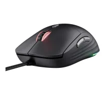Trust USB optiskā pele GXT 925 REDEX II 25125, 10000 DPI, 6 pogas, 1.8m kabelis, melna krāsa, RGB apgaismojums (25125)