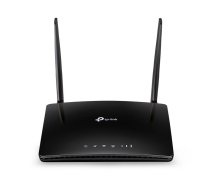 Wi-Fi maršrutētājs AC1200 4G LTE divjoslu ar SIM atbalstu Archer MR402 802.11ac 300 Mbps (2.4 GHz) 867 Mbps (5 GHz) 3×10/100 LAN 1×10/100 LAN WAN Nano SIM 2 noņemamas antenas Melna TP-Link (Archer MR402)