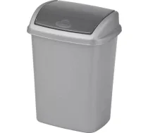 Curver Dominik atkritumu spainis 0805312877, 10L, 20x25x36cm, plastmasa, sudraba (0805312877)