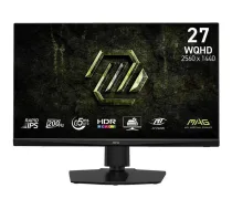 MSI datorspēļu monitors MAG 272QPF E20, 68,6 cm 27 collas, 2560 x 1440 pikseļi, WQHD, Rapid IPS, 200 Hz, 0,5 ms, 300 cd/m², 16:9 (MAG 272QPF E20)