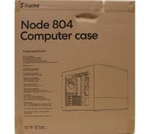 SALE OUT. Fractal Design Node 804 Black - Window | Fractal Design NODE 804 | Side window | 2 - USB 3.0Audio in/outPower button with LED (white)HDD activity LED (white) | Micro ATX | Black | DAMAGED PACKAGING (FD-CA-NODE-804-BL-WSO)