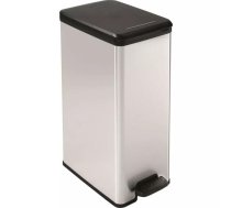 Curver Slim Bin 40L sudraba 0802340582, 40L, plastmasa, ar pedДЃli, metДЃlisks (0802340582)