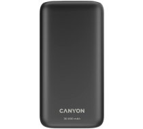 CANYON PB-301 power bank ierД«ДЌu uzlДЃdei 30000mAh PD20W QC3.0 USB-C CNE-CPB301B melns (CNE-CPB301B)