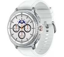 Samsung Galaxy Watch8 Classic LTE SM-L505 46 mm viedpulkstenis Super AMOLED 438Г—438 445 mAh 64 GB eSIM LTE Bluetooth Wi-Fi NFC GPS IP68 Balts (SM-L505FZWAEUE)
