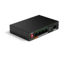 Dahua SF1005-EUR komutators, nepārvaldāms, 5 RJ-45 porti, 10/100 Mbit/s, 1.8 Gbit/s, PoE, 48-57 V (SF1005-EUR)