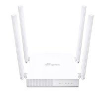 Wi-Fi maršrutētājs AC750 divjoslu bezvadu Archer C24 802.11ac Wi-Fi 300 Mbps (2.4 GHz) 433 Mbps (5 GHz) 4×10/100 Mbps LAN 4 antenas Balta TP-Link (Archer C24)
