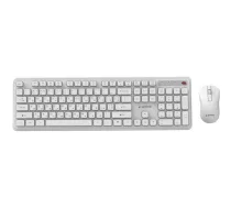 Gembird Tastatūra un pele KBS-WPS-01-W-CYRL, 2.4GHz, 105 taustiņi, 3 pogas, balta, QWERTY, multimediju taustiņi (KBS-WPS-01-W-CYRL)
