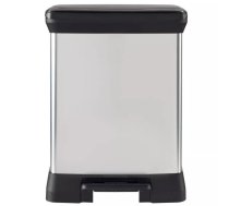 Curver Deco Bin Duo 0802165582, atkritumu pedДЃДјspainis, 10+18L, 29x39x50.5cm, plastmasa, sudrabs (0802165582)