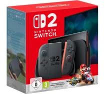 Nintendo Switch 2 + Mario Kart World portatīvā konsole, 7.9" LCD, 256 GB, Wi-Fi 6, melna (045496321529)