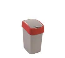 Atkritumu spainis Flip Bin 25L sudraba/sarkans (0802171547)