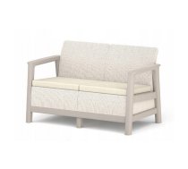 Dārza dīvāns divvietīgs Scandi Linea 2 Seater Sofa oļu pelēks/gaiši bēšs (29214640ECO)
