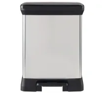 PedДЃДјspainis atkritumu ЕЎД·iroЕЎanai metalizД“ts Deco Bin Duo 10+18L sudraba (0802165582)