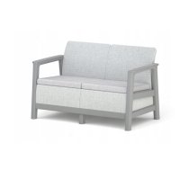 Dārza dīvāns divvietīgs Scandi Linea 2 Seater Sofa gaiši pelēks/tumša tērauda pelēks (29214640ECN)
