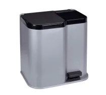 PedДЃДјspainis atkritumu ЕЎД·iroЕЎanai Duo 15+7L sudraba / tumЕЎi pelД“ks (0804027491)