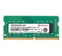 Transcend JetRam Green 4GB DDR4 3200MHZ SO-DIMM JM3200HSH-4G operatīvā atmiņa