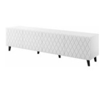 Cama MEBLE ASTI 200x42x52 White Matt Mēbeles