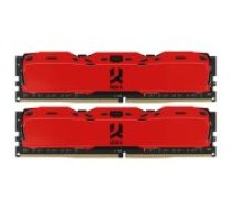 Goodram IRDM X Red 2x8GB DDR4 3200MHZ UDIMM IR-XR3200D464L16SA/ 16GDC operatīvā atmiņa