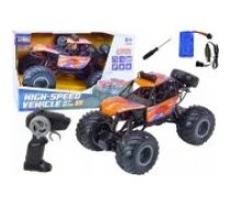 LEAN Toys Off-road Remote Controlled RC Car 1:8 Shock Absorbers Orange Rotaļļieta