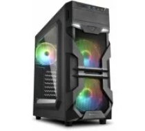Sharkoon VG7-W RGB Black datoru korpuss