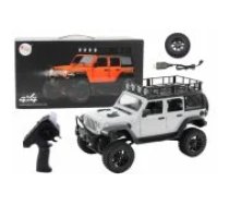 LEAN Toys Remote Controlled RC 2.4G Off-Road Vehicle 4x4 Gray Rotaļļieta