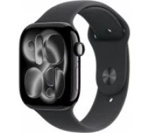 Apple Watch Series 11 46mm Jet Black / Black Sport Band - M/ L (paraugs) viedpulkstenis