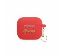 Guess GUA3LSCHSR Silicone Case for Airpods 3 Red Aksesuārs austiņām