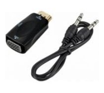 Fusion Accessories Video signal converter HDMI to VGA (+audio) Black aksesuārs