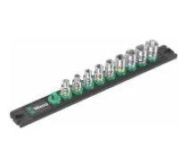 Wera Wera A 4 socket magnet strip Zyklop socket set 1/ 4 (black/ green, 9 pie Aksesuārs