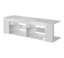 Cama MEBLE TEXAS 134x40x50 White/ White Gloss Mēbeles