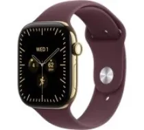 Apple Watch Series 12 Cellular 42mm Radiant Gold Tit./ Burgundy Band S/ M viedpulkstenis
