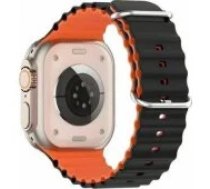 Beline Apple Watch Silicone Waves 38/ 40/ 41mm Black-Orange Box Siksniņa