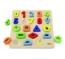 Viga Viga Viga 50119 Puzzle sorter kształtów cyfry i krztałty Puzle