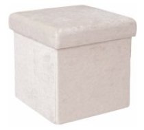 Evelekt JESSE with storage space 30x30xH30cm White Pufs