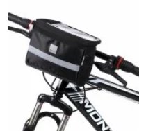 Wozinsky WBB12BK Handlebar bike bag + Phone case 2l Black Velosipēdu soma