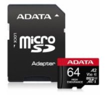 Adata High Endurance 64GB micro SDXC Class 10 + Adapter atmiņas karte