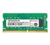 Transcend NB MEMORY 8GB DDR4 3200MHz SO-DIMM JM3200HSB-8G operatīvā atmiņa