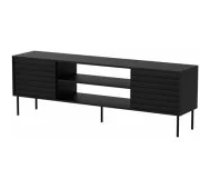 Cama MEBLE CORTINA EF 180x40x60 Black Mēbeles