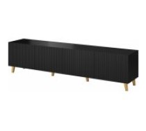 Cama MEBLE PAFOS 200x42x52 Black Matt Mēbeles