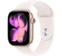 Apple Watch Series 11 46mm Rose Gold / Light Blush Sport Band - S/ M viedpulkstenis