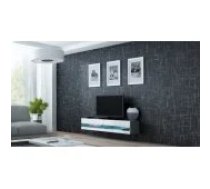 Cama MEBLE VIGO NEW 140x40x30 Grey/ White Gloss Mēbeles