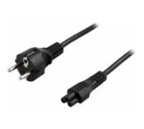 Deltaco Power Cable CEE 7/ 7 to C5 max 250V / 2.5A 0.2m Black aksesuārs