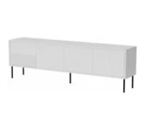 Cama MEBLE ABI 200x38x62 White Matt Mēbeles