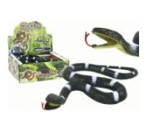 LEAN Toys Artificial Rubber Black with White Stripes Structured
