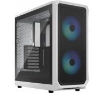 Fractal Design Focus 2 RGB White TG Clear Tint datoru korpuss